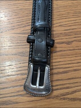 ​Cavender’s Heavy-Duty Bridle Leather Belt - Black